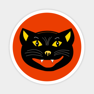 Ugly Halloween Cat Magnet